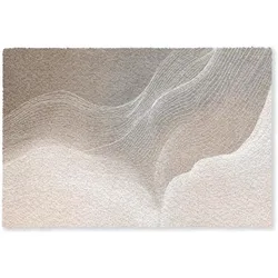 FUSSMATTE Wellenlinien - Luftströme - Harmonisch Schmutzfänger 180x120 cm