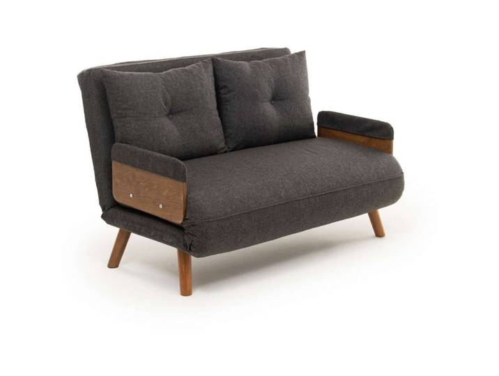 Bettsofa Cosmo Dunkelgrau Stoff B 78 T 82 cm - Bettsofa