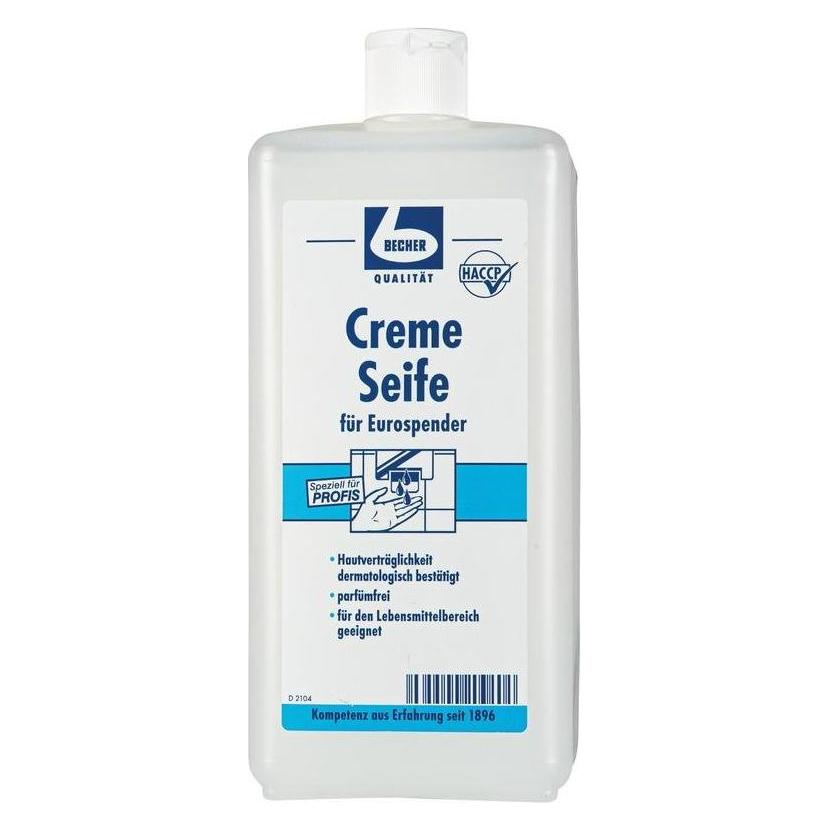 Becher Creme Seife weiss für Eurospender (Seifenlotion, 1000 ml) (1556000)