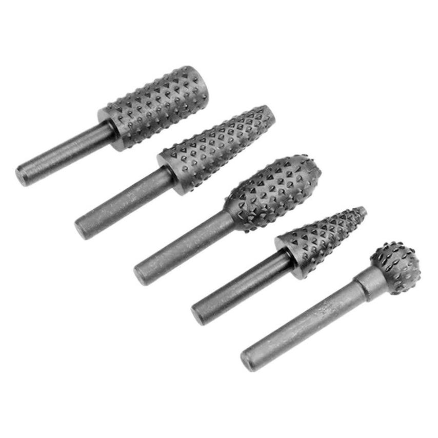 GCS WOOD FILES SET 104.005 ROTARY. 5 PCS. (33033854)