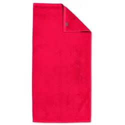 Vossen Duschtuch Vegan Life 67 x 140 cm Baumwolle Rot Kirsche