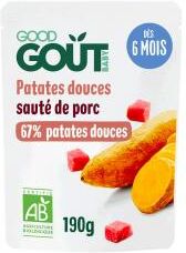 Good Goût Patates Douces Sauté de Porc 190 g - Sachet 190 g