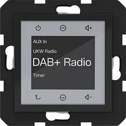 Hager WAN6011BG Radio Touch UP DAB+, A.x/C.x, nachtschwarz glänzend