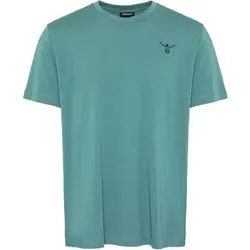 CHIEMSEE T-Shirt mit tonalem Logoprint, Größe 2XL in Blau 184718