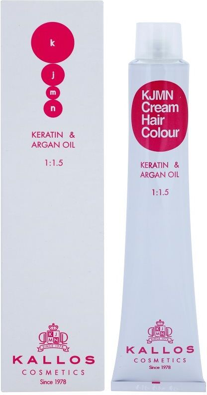 Kallos KJMN Professional Cream Hair Colour Keratin & Argan Oil coloration cheveux à la kératine et huile d'argan teinte 7.420 l Intense Fire Red 100 ml