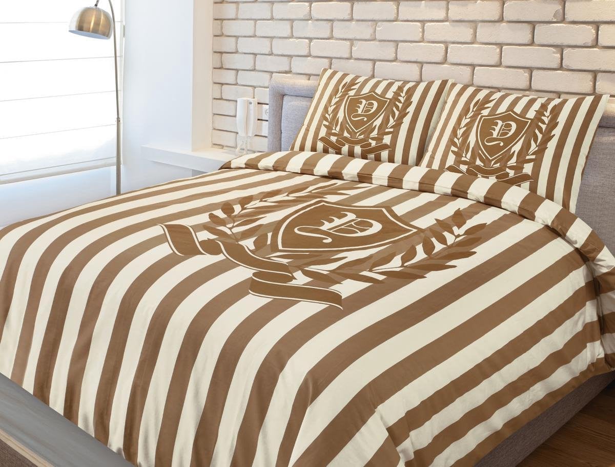 Dekbedovertrek Luxxo Katoen Duchess zand 200 x 220 cm