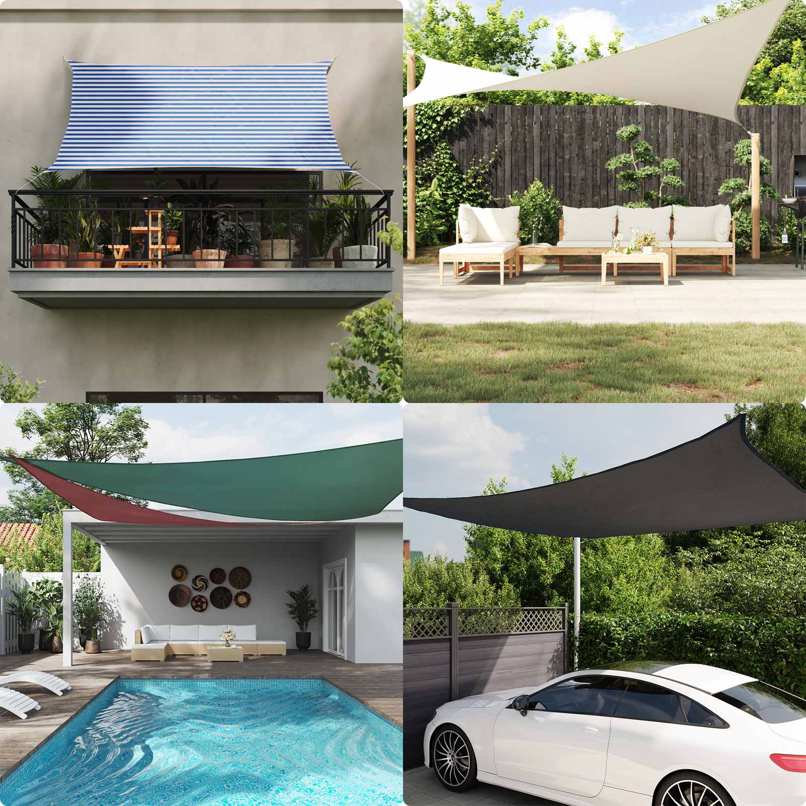 vidaXL Voile d'ombre Triangulaire 6 x 6 x 6 m 100 % polyester Oxford