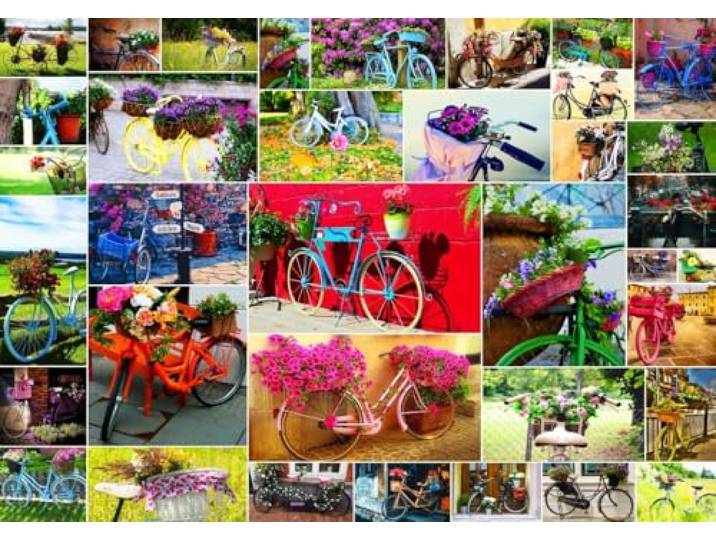Grafika puzzel Collage - Fahrräder - 1500 stukjes