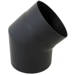 Bertrams Bogen 05SB45-180 45°, 2-tlg., Ø 180 x 2 mm, feststehend, ohne Tür, schwarz