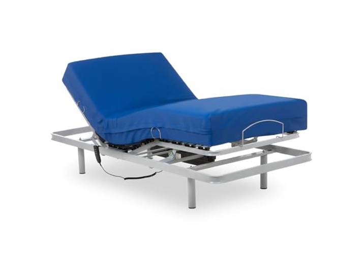 Geriafy - Elektrisch verstellbares Bett mit Professional HR Kaltschaummatratze 105x200 cm 4 Zonen Lattenrost Wasserdichter Bezug Stabil & Komfortabel
