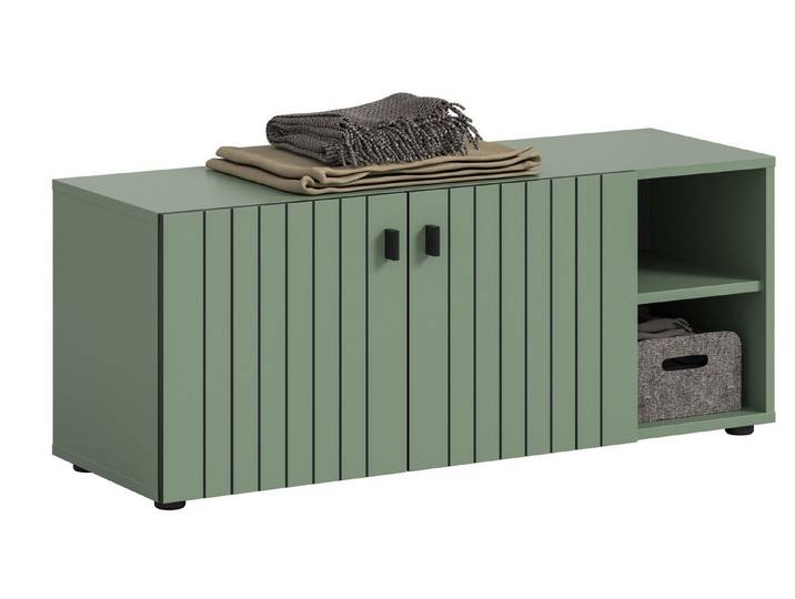 freiraum Sitzbank Station, in Smoke Green - 106x43x37cm (BxHxT)