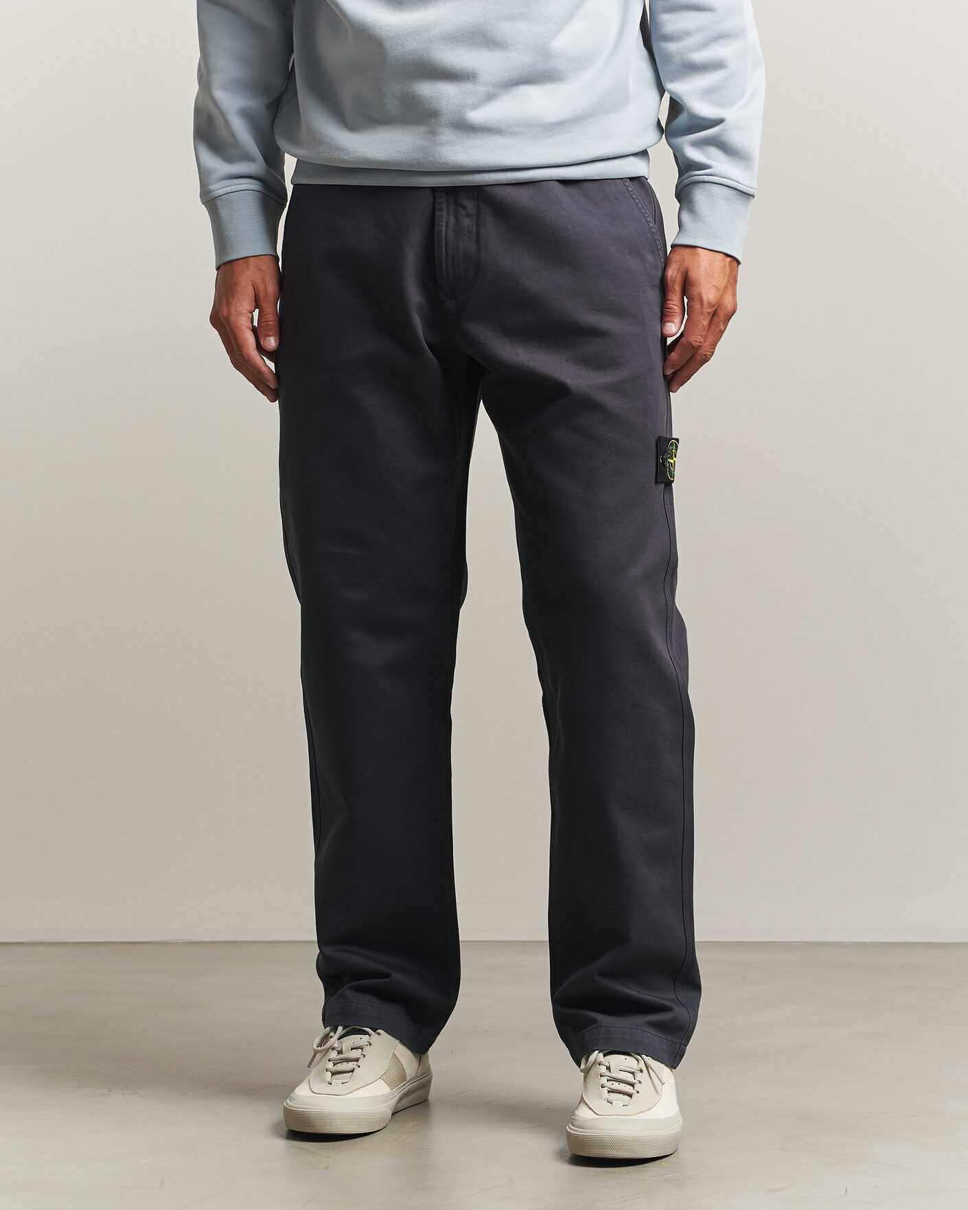 Stone Island Dense Cotton Twill Pants Blue Navy men W33 Blå