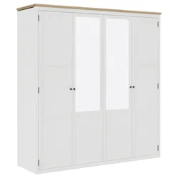 Drehtürenschrank Korsika Eichefarben/Weiß