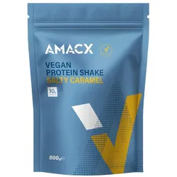 AMACX Getränkepulver Vegan Protein Shake Salty Caramel | 800g Beutel