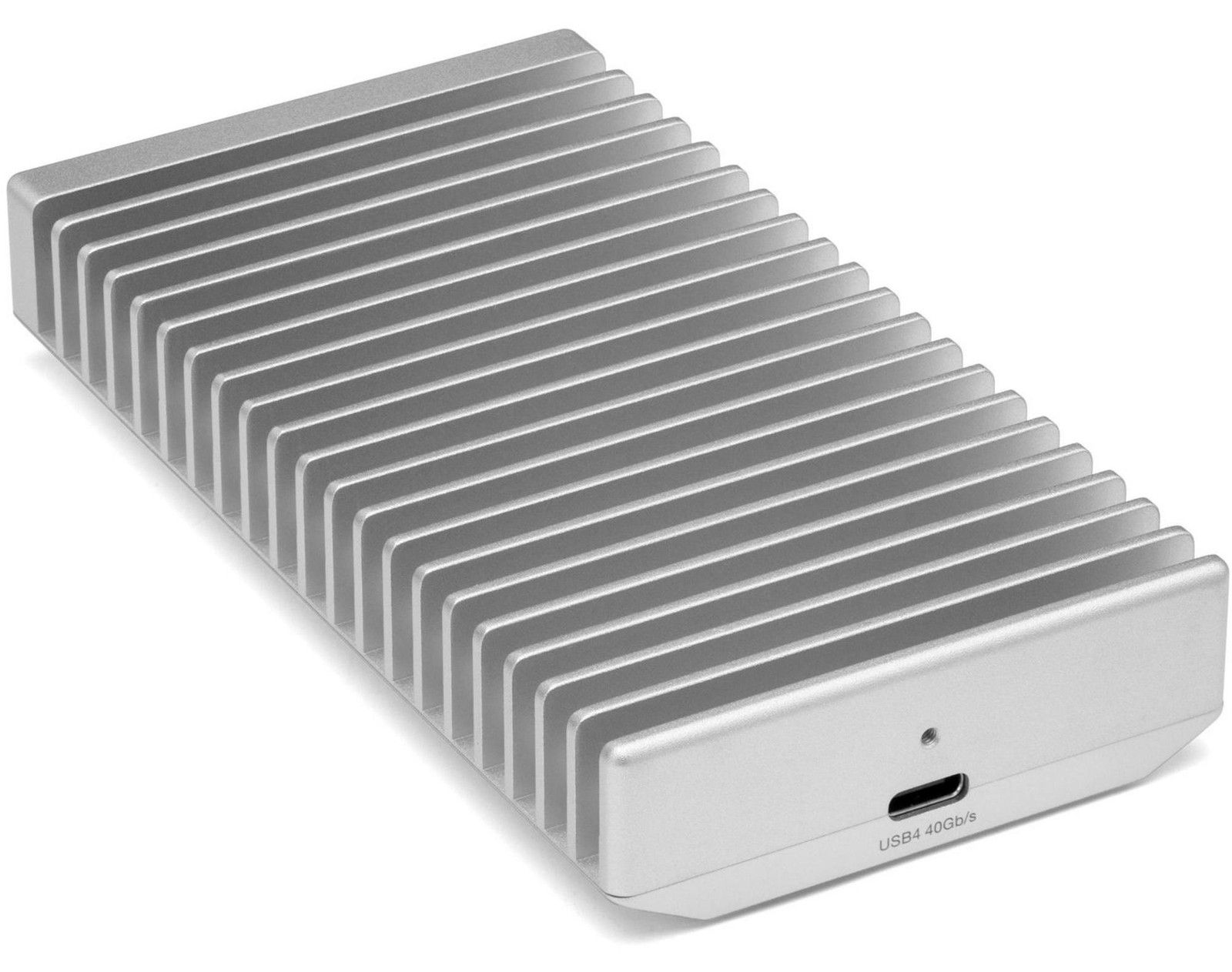 OWC Express 1M2 Externe SSD 4 TB, Zilver/Aluminium, Thunderbolt 4 (USB-C)