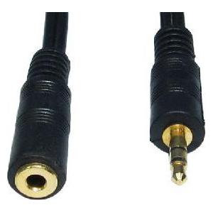 Cables Direct CDL 2m 3.5mm Stereo Ext - Black (2 m, AUX Kabel) (2TT-102)