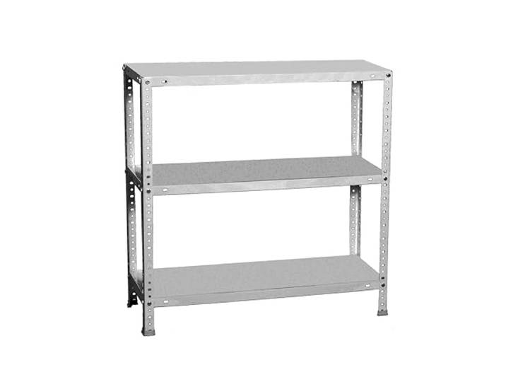 Simonrack Schwerlastregal, Lagerregal, 100x110x50 Metallregal, Kellerregal, Biegestelle 90 kg, 3 Fachböden, Galvanisiert - Comfort