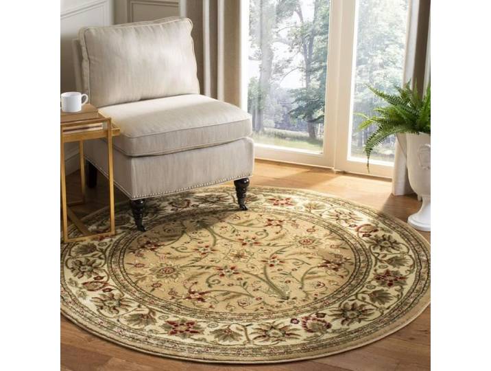 Tapis Traditionnel en polypropylène Beige/Blanc 183 cm