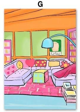 Uplift Essentials Colorful Life Abstract Series High Definition Surrealist Canvas Art style G 5 X 7 In