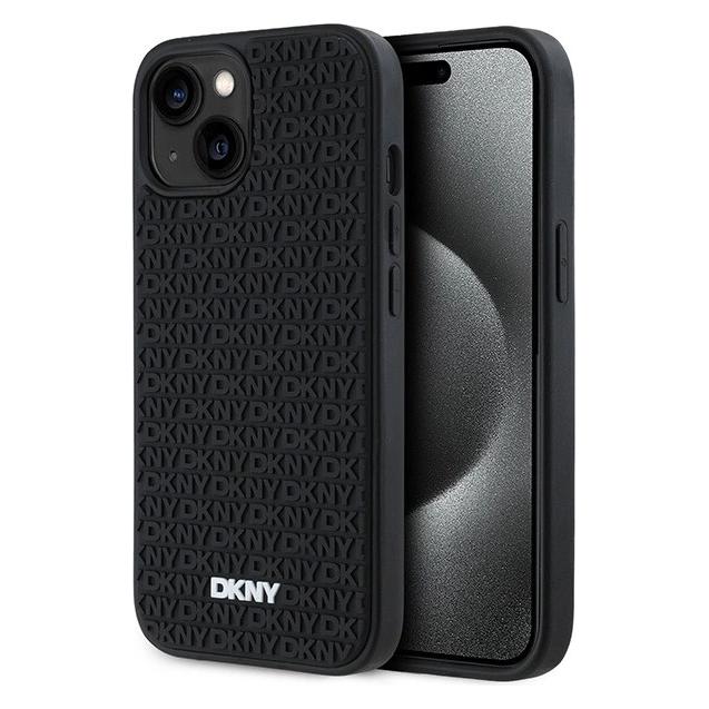 DKNY DKHCP15M3DRPWK iPhone 15 Plus 6.7" czarny/black hardcase 3D Rubber Repeat Pattern (Apple iPhone 15 Plus) (DK000197-0)