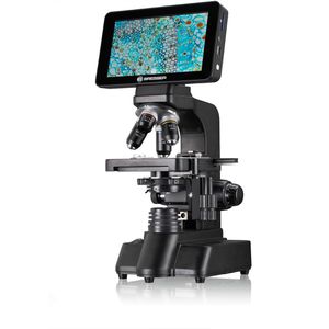 Bresser Mikroskop Researcher LCD, digital, mit Durchlicht, 1 MP Kamera, 7 Zoll LC-Display, mit USB, Vergrößerung 40-600x