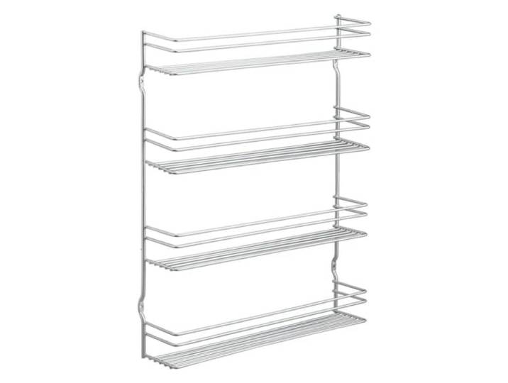 Metaltex 364634039 Pepito Kruidenrek met 4 etages, polytherm gecoat, zilver, 8,0 x 36,0 x 45,0 cm