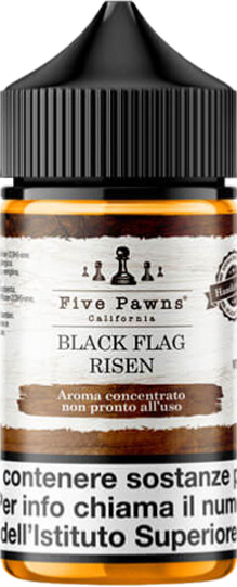 Five Pawns Black Flag Risen Liquido Shot 20ml Tabacco Cappuccino Tartufo Noce