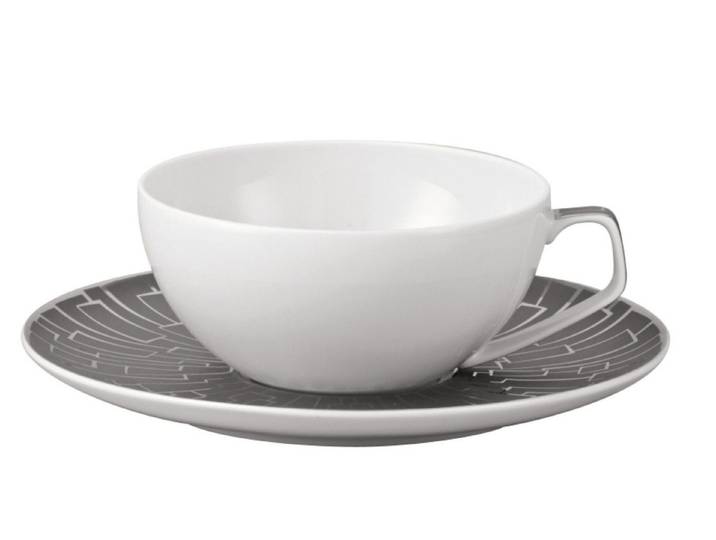 Rosenthal Tasse TAC Gropius Skin Platin Teetasse 2tlg., Porzellan