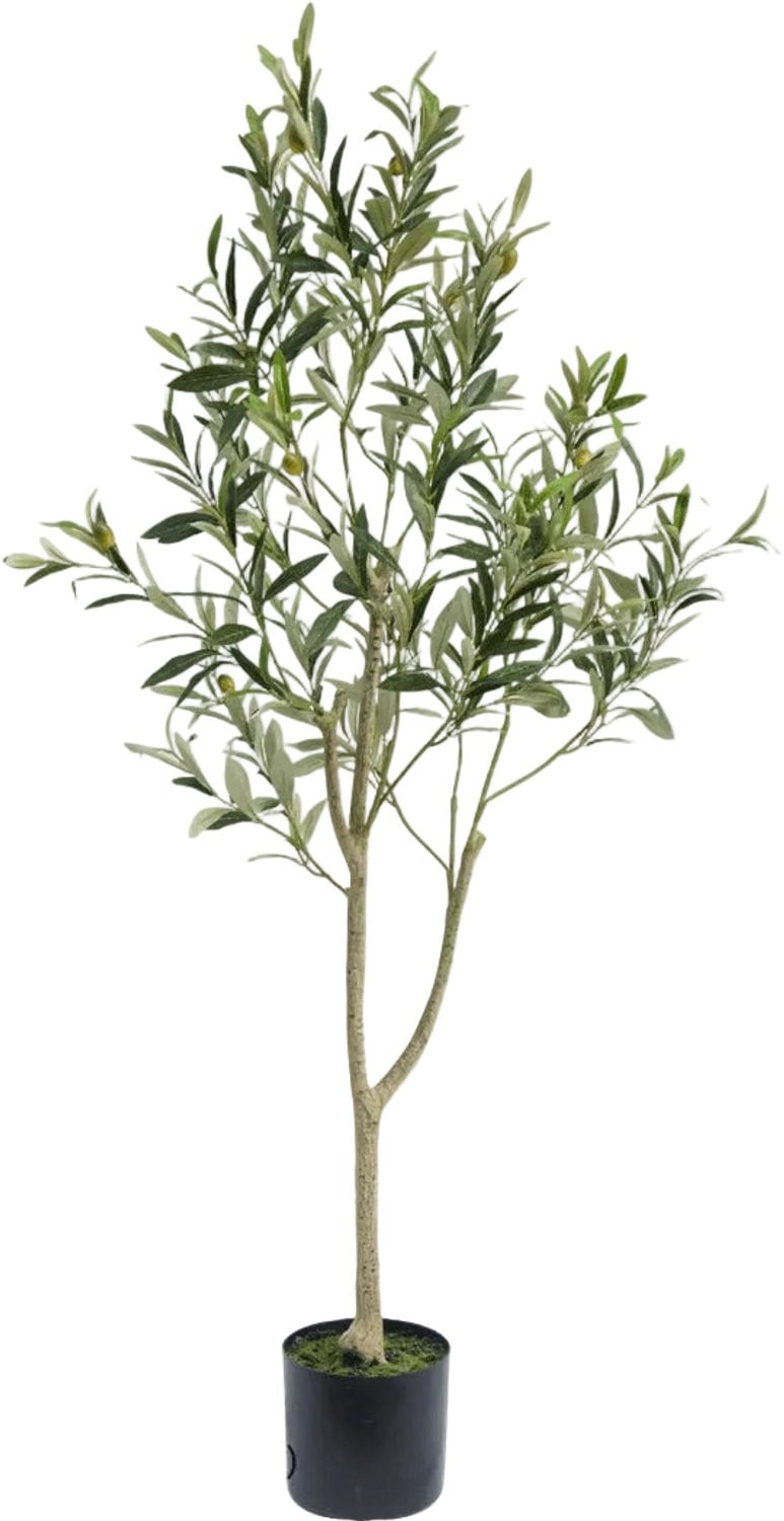 Easyplants Kunst Olijfboom Olea - 120 cm - Olijfgroen