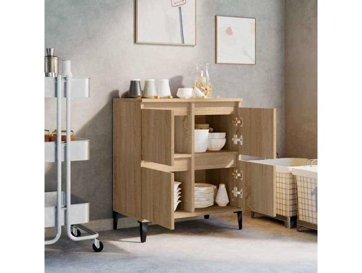 Meuble rangement - Buffet Chêne sonoma 60x35x70 cm Bois d'ingénierie poisd:19.32kg &6208