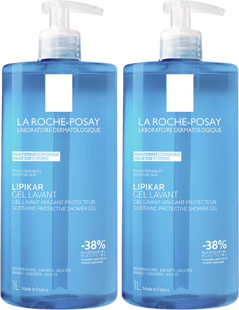 La Roche Posay Lipikar Gel Duche Apaziguante 2x1L