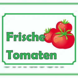 HB-Druck Frische Tomaten Verkaufsschild Schild  A1 (594x841mm)