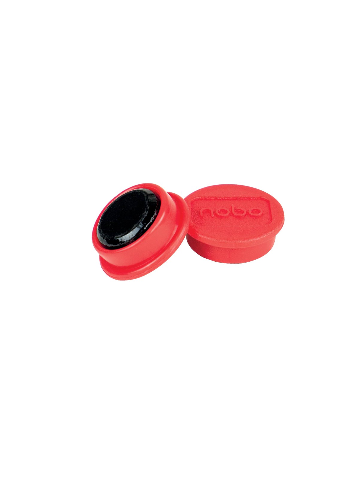 Nobo Magnete, 13 mm, 10 Stück, schwarz Rot