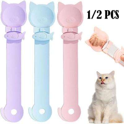 Uplift Picks Mess Free Cat Treat Spoon Feeder For Lickable Treats purple (1 Pc)