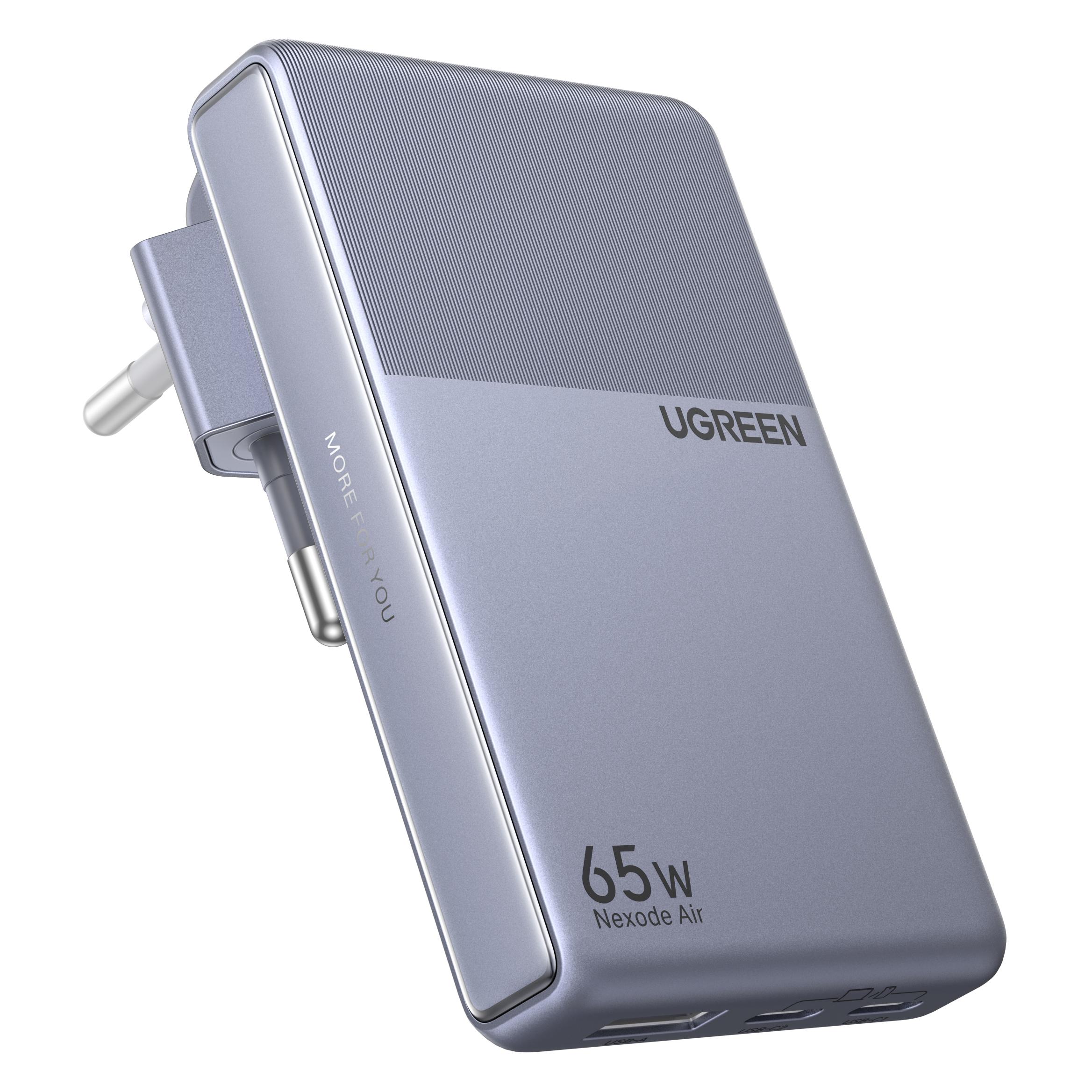 Ugreen Nexode Air Fast SlimCharger (65 W, 3 Ports) (95907B)