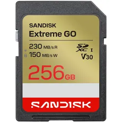 SANDISK Extreme GO R230/W150 SDXC 256GB, UHS-I, Class 10