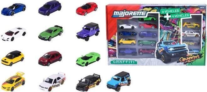 Smoby Majorette SL Set 13 stuks Graffiti 9+4 Exclu speelgoedset
