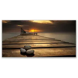 LEINWANDBILD 100x50 cm Seebrücke