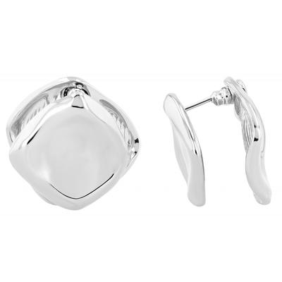 Paar Ohrstecker ADELIA´S "Damen Ohrstecker aus Edelstahl", silber, Ohrringe, Damen, Damen, Edelstahl