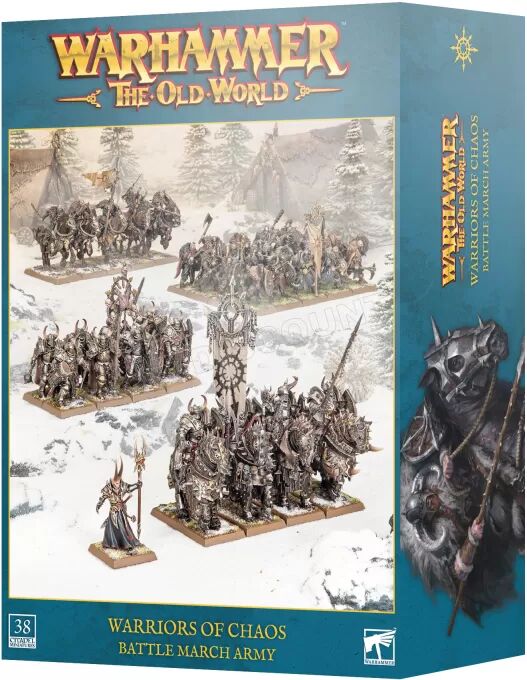 Games Workshop Warhammer ToW - Battle March Army Warriors of Chaos