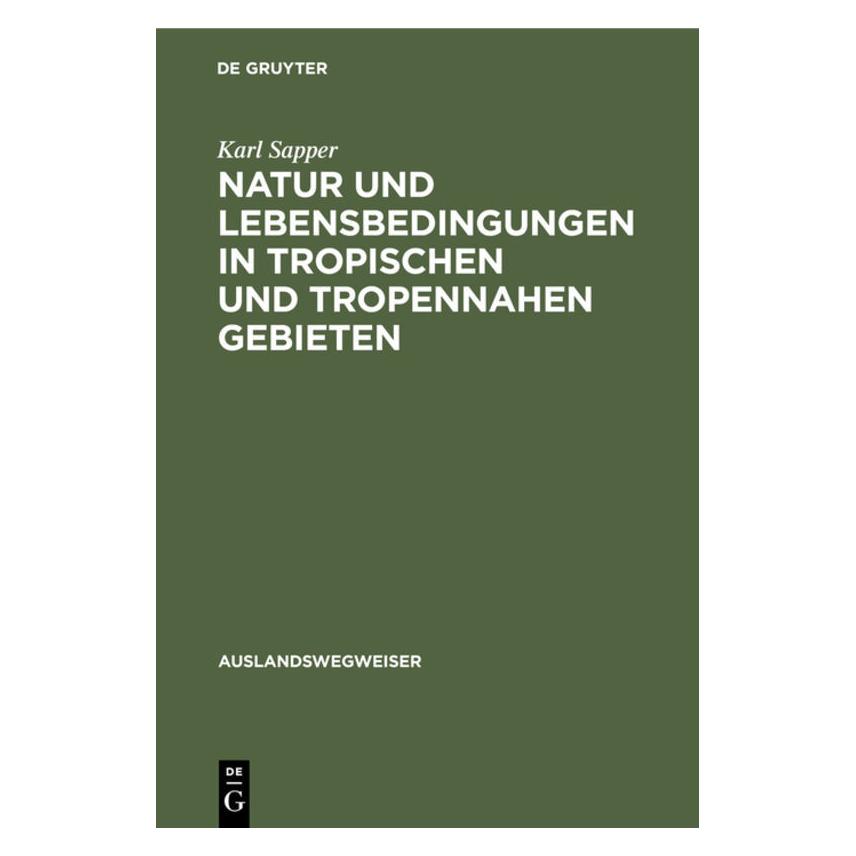 De Gruyter Sapper:Natur und Lebensbedingungen in t (67776512)