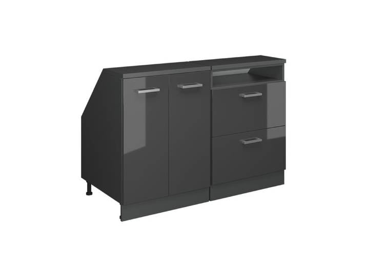 Meuble sous pente R-Line 120cm Lot de 2 caissons 60 cm de profondeur Anthracite Haute brillance/Anthracite Vicco 60092