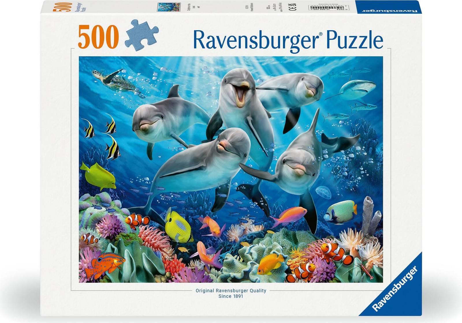Ravensburger Puzzel Dolfijnen bij een koraalrif