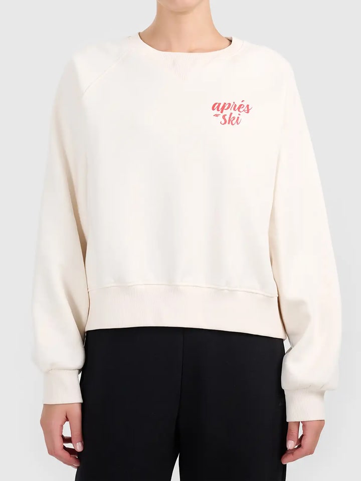 4F Sweatshirt in Creme - XS