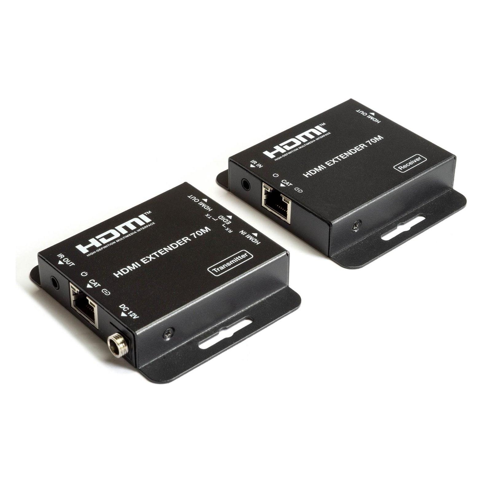 FeinTech VME00110 HDMI over LAN Extender | 4K 30Hz | 70 m (CAT Extender, Extender) (VME00110)