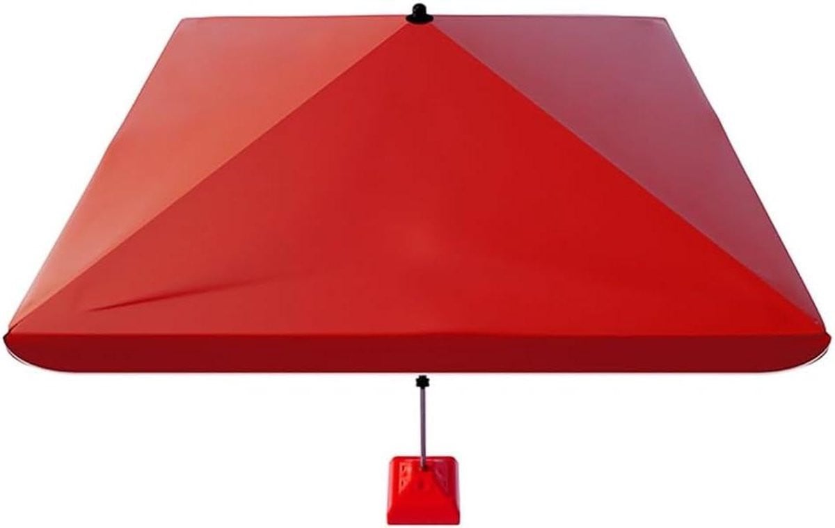 Rode vervangende luifel voor parasol van dubbellaags Oxford doek, 220 x 280 cm