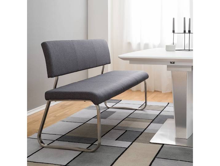 Banc Marco II 175cm Gris/Noir/Anthracite/Noir