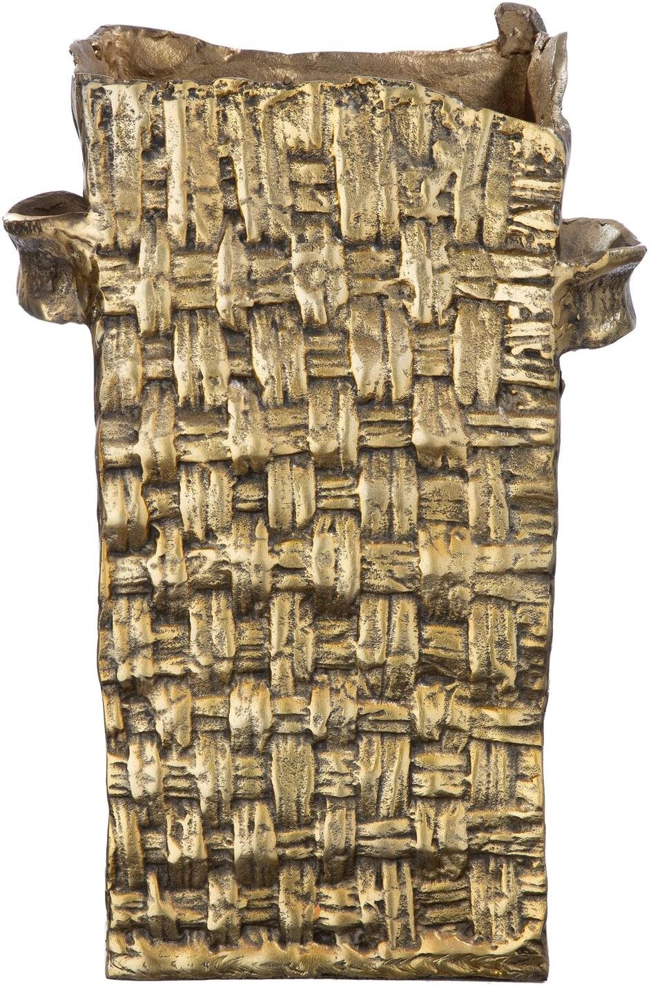 Schirmständer GILDE, gold (goldfarben), B:26cm H:39,5cm T:11cm, Aluminium, Regenschirmständer, Schirmständer, Eingangsbereich, Flur, Aufbewahrung, Regenschirm, Wohnaccessoire goldfarben Einheitsgröße