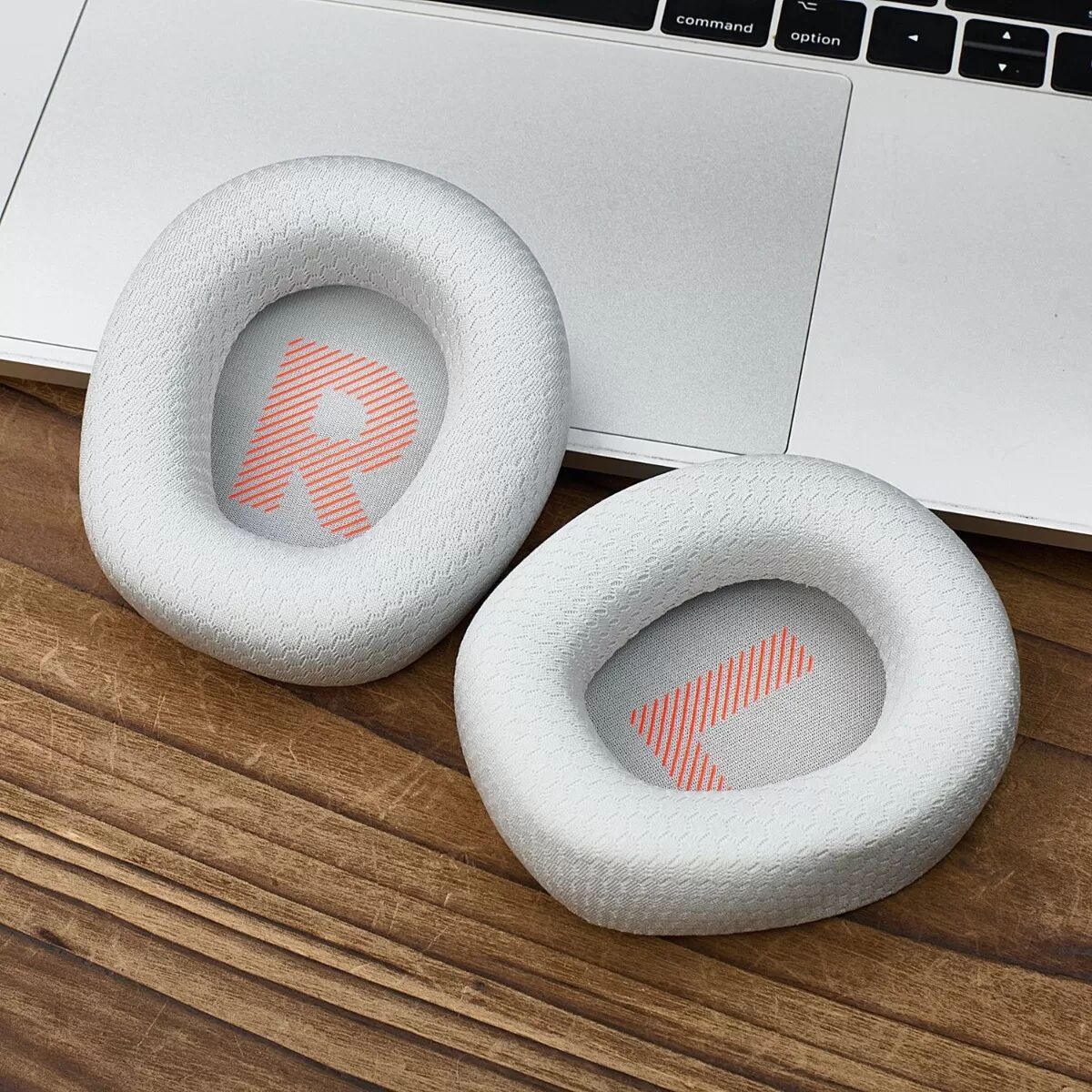 INF 2 Pièces Coussinets d'Oreilles en Maille Grise - Remplacement Compatible avec Casque JBL Quantum 100