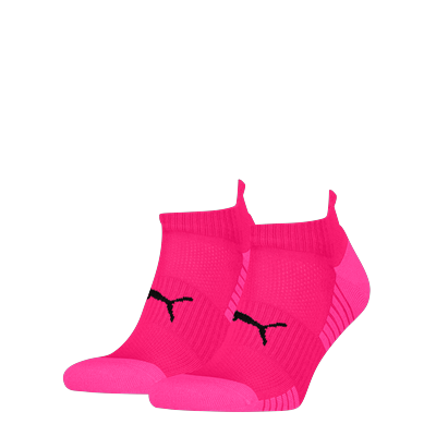 Sneakersocken PUMA "PUMA UNISEX SPORT CUSHIONED SNEAKER 2P", Herren, Gr. 39-42, pink (pink combo), Materialmix, normal, Socken Sneakersocken, Gepolsterte Sohle, niedriger Schnitt